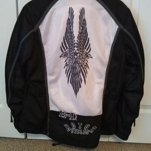 Harley Davidson jacket.